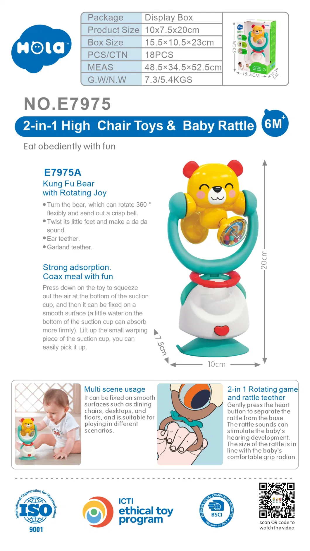 Manufacturers Marvel Toys Price Promotional Gift Intellectual Educational Plastic Best Baby Toy High Chair Toys & Baby Rattle Children Kids Toys