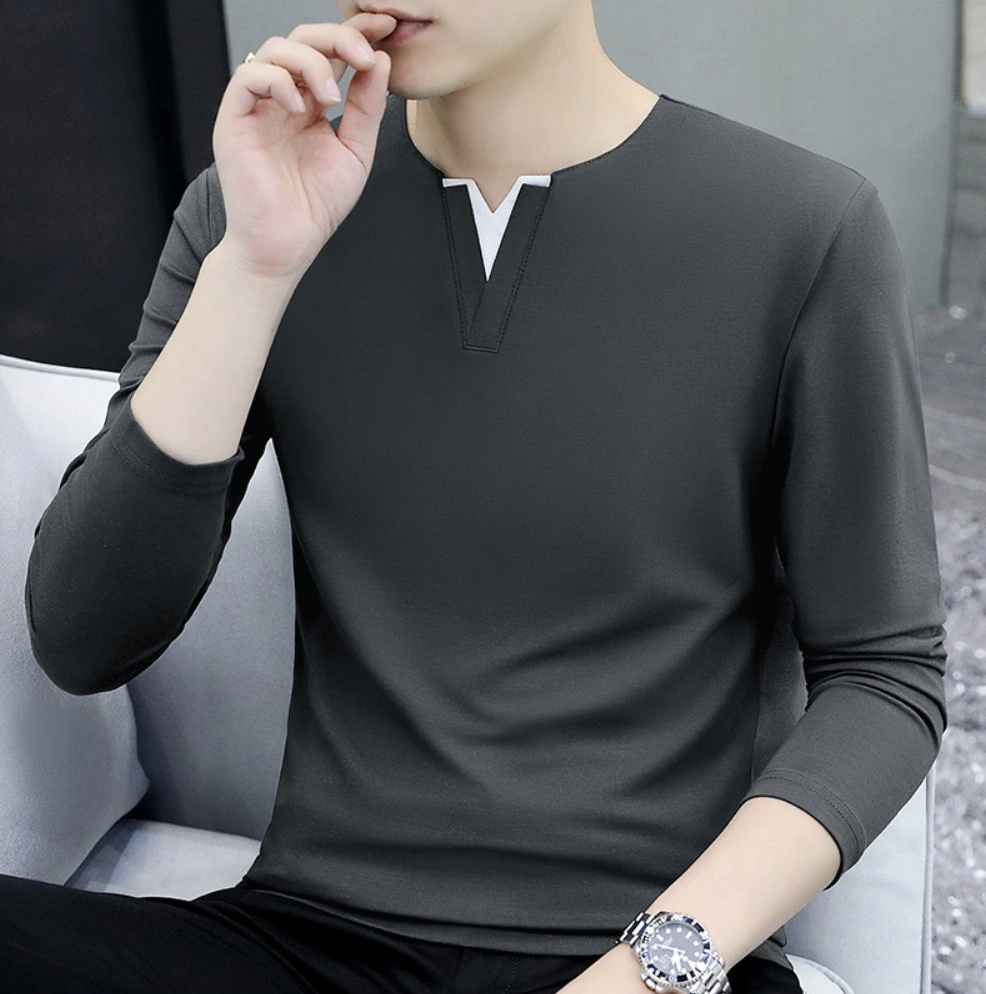 95% Cotton New Design Long Sleeve T-Shirt Men′s Casual Clothes Teen′s Apparel