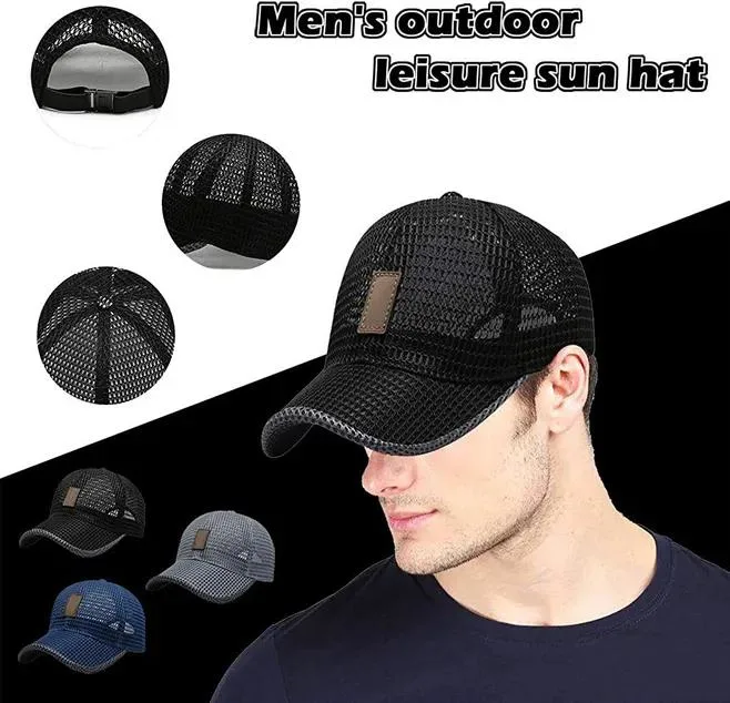 Promotional Mesh Comfortable Outdoor Running Sports Classical Leisure Ual Cap Casual Mens Caps