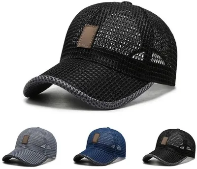 Malha promocional confortável corrida ao ar livre esportes lazer clássico Ual Cap Casual Mens Caps